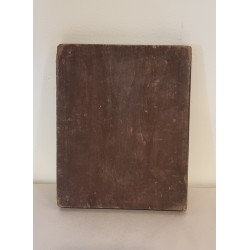 Gammel russisk ikon (signatur på forside), mål: 17,5 x 14 cm.