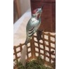 Antique glass ornament, woodpecker, l: 17 cm.