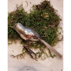 Antikt glaspynt, gøg, l: 14 cm.