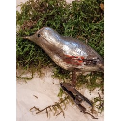 Antikt glaspynt, gøg, l: 14 cm.