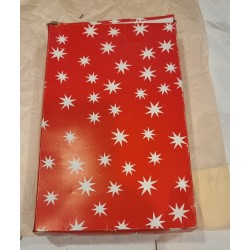 Kasse (27 x 17 cm) med guld guirlande, 6 m. (ubrugt)