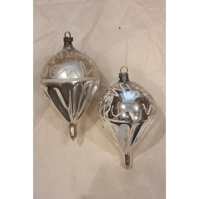 Gammelt glaspynt, luftballoner, h: 9 cm (2stk).