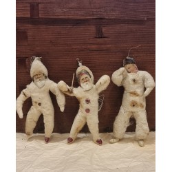 Antikt vatpynt, julemand, h: 10 cm.