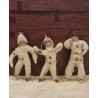 Antique cotton ornament, Santa, h: 10 cm.