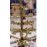 Old Christmas tree in tinsel with small stars, h: 38 cm.