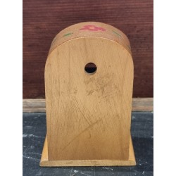 Gammel souvenir fra Himmelbjerget, Ole Lukøje, sparebøsse, h: 9,5 cm.