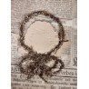 Antique tinsel ornament, angel, h: 12 cm.