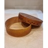 Antique wig box with decoration , size: 21 x 7,5 cm.