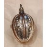 Antikt glaspynt, jugend kugle med orig. ophæng, h. 7 cm.