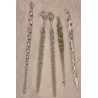 Antique glass ornaments, icicles, l: 15 - 11,5 cm. (5x)