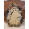 Antikt tinsel- og vatpynt, engle, h: 11 cm.