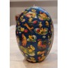 Antique cardboard egg with Easter animals, h: 14 cm.