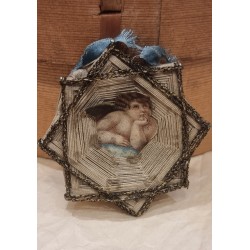 Antique Fadenstern from 19th century, h: 6,5 cm.