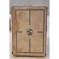 Gammel kasse med fehår, mål: 13 x 19 x 4 cm.