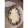 Antique tinsel ornament, angels, h: 11 cm.