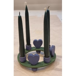 Svensk gammel adventsstage, h: 5 cm, Ø: 11 cm (mindre)