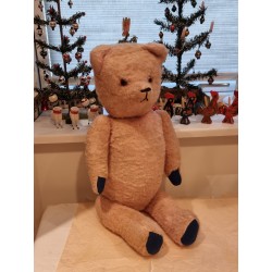 Old Teddy bear, pink, Holstebro (1945 - 1961 ), h: 60 cm.