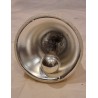 Tall old bell in glass with "snow" pattern, size: 11 x 9 cm.
