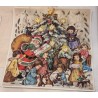Gammel julekalender fra Krüger, mål: 28,5 x 29,5 cm. (3)