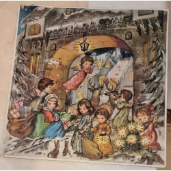 Old Christmas Calendar, Krüger, size: 28,5 x 29,5 cm. (4)
