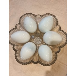 6 gamle porcelænsæg/lokkeæg...