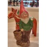 Tall ceramic elf/gnom with a bowl, h: 31 cm.