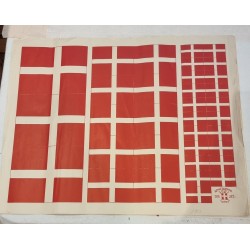 2 old full sheet, 1910, Alfred Jacobsen, Dannebrogsflag, size: 34 x 44 cm. (2x)