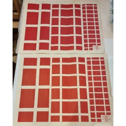 2 old full sheet, 1910, Alfred Jacobsen, Dannebrogsflag, size: 34 x 44 cm. (2x)
