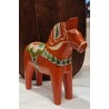 Stor gammel Dalar hest, h: 25 cm.