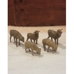 5 antique sheep, h: 3,5 - 6...