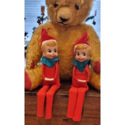 2 old unused Daells Varehus elves, h: 22 cm. (2x)