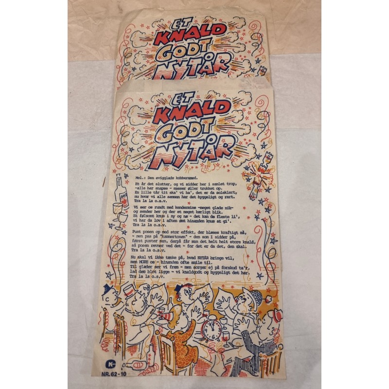 Old New Years ornaments, Paper bag, size: 29 x 17 cm. (6 x)