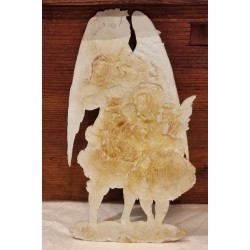 Antique scrap from 1880, Angels, h: 16 cm.