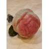 Antique glass ornament, rosebud, h: 8 cm.