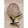 Antique glass ornament, rosebud, h: 8 cm.