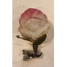Antique glass ornament, rosebud, h: 8 cm.