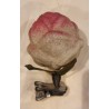 Antique glass ornament, rosebud, h: 8 cm.