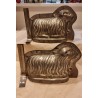 Gammel dobbelt chokolade form, hare, mål: 12,5 x 17 cm.