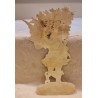 Antique scrap, 1880, angel with glitter, h: 13 cm.
