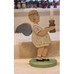 Old light angel, Erzgebirge, h: 24 cm.