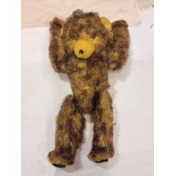 Gammel mekanisk bjørn, h: 18 cm.