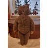 Gammel brun bamse, navn ?, h: 45 cm.