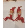 Old elves in felted clothing, h: 10 cm. (2x)