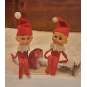 Old elves in felted clothing, h: 10 cm. (2x)