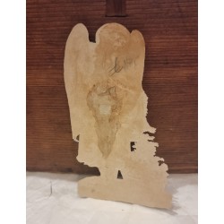 Antikt glansbillede, 1880, sne engel , h: 13 cm.