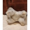 Lille gammel kat/hund med "poter", Teddy Hermann, h: 10 cm.