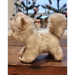 Small, old cat/dog with paws, Teddy Hermann, h: 10 cm.