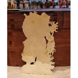 Antique scrap , Santa, h: 22 cm.