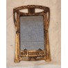 Antique mirror, art nouveau, size: 15 x 8,5 cm.