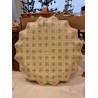 Old Christmas plate, Christmas wreath with lights, Ø: 28 cm.